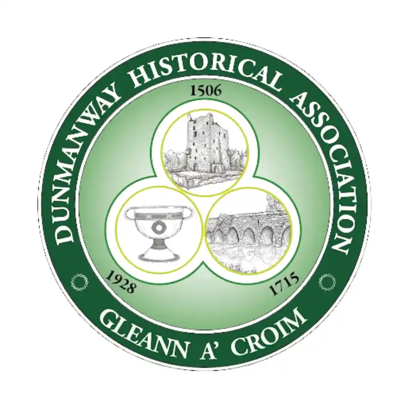 The Dunmanway Historical Association circular logo on a white background